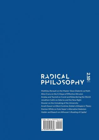 Radical Philosophy 2.10 / Summer 2021