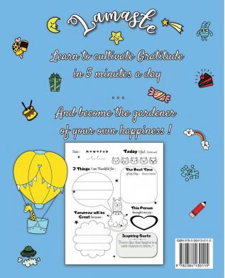 Lamaste - Gratitude Journal for Kids: 3 minute Daily Journal Writing Prompts for Children to practice Gratitude & Mindfulness with Positive Affirmations Quotes & Challenges