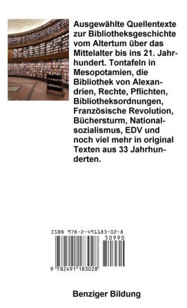 Quellentexte zur Bibliotheksgeschichte