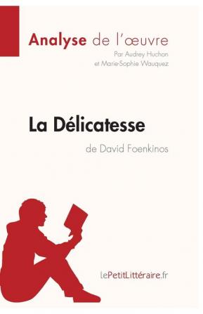 La Délicatesse de David Foenkinos (Analyse de l'oeuvre): Comprendre la littérature avec lePetitLittéraire.fr