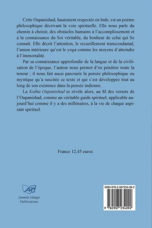 La Spiritualite de la Katha Upanishad (avec son texte sanscrit et sa traduction directe en francais): 2 (La Science Sacree Des Vedas)