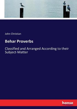 Behar Proverbs