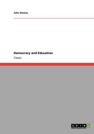 Democracy and Education