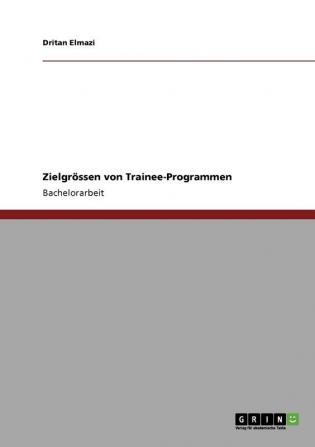 Zielgr��ssen von Trainee-Programmen