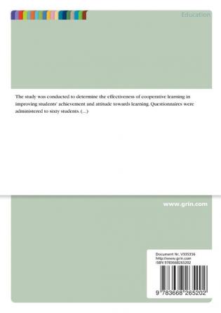 Cooperative Learning Strategy as a Way of Improving Students' Achievement and Attitudes towards EFL Learning