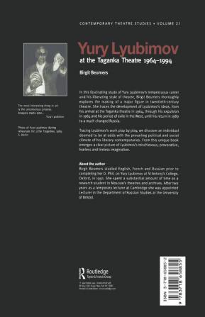 Yuri Lyubimov: Thirty Years at the Taganka Theatre