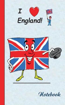 I Love England - Notebook / Notizbuch: Notebook diary titillation-book in pocket size / Motiv Notizbuch Notebook Einschreibbuch Tagebuch Kritzelbuch im praktischen Pocketformat