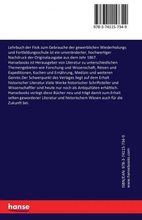 Lehrbuch der Fisik zum Gebrauche der gewerblichen Wiederholungs und Fortbildungsschule