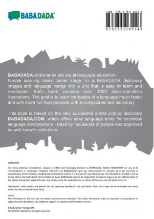 BABADADA black-and-white Español de América Latina - Sesotho sa Leboa diccionario visual - pukuntsu e bonagalago: Latin American Spanish - North Sotho (Sepedi) visual dictionary