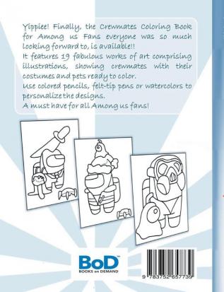Crewmates Coloring Book for Am@ng.us Fans: drawing paintbook painting App computer pc game apple videogame kids children Impostor ... christmas easter Santa claus school