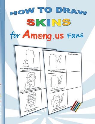 How to Draw Skins for Am@ng.us Fans: drawing paintbook painting paint coloring color App computer pc us game apple videogame kids ... christmas easter Santa claus school