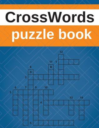 CrossWords puzzle book: Crossword activity puzzle book for adults medium level