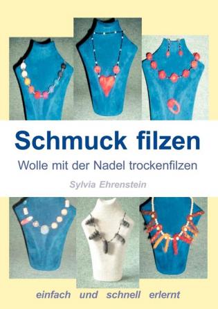 Schmuck filzen: Wolle mit der Nadel trockenfilzen