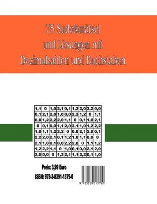 Sudoku Profi !? Band 2: 75 Dezimalzahlen und Buchstaben Sudokus