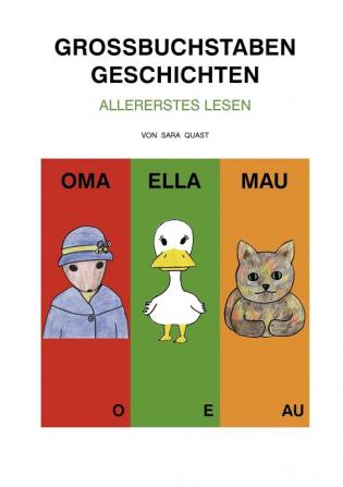 Großbuchstaben Geschichten: Allererstes Lesen