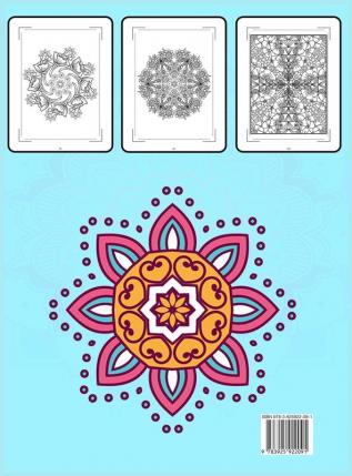 Flowers Mandala Coloring Book: Adult Relaxing and Stress Relieving Floral Art Coloring Book Beautiful Flowers Mandalas Coloring Book