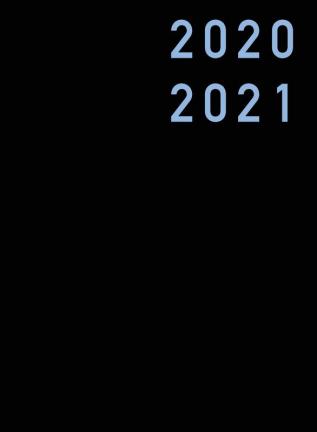 Hardcover Terminplaner 2020 / 2021: 18 Monate Planer 2020 2021 von Juli 2020 bis Dezember 2021 Layout Vertikal 2 Seiten pro Woche Format groß Din ... und Wochenplaner 2020/2021 Schwarz Deutsch