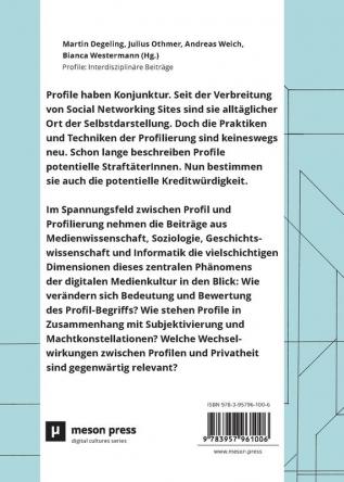 Profile: Interdisziplinäre Beiträge (Digital Cultures)