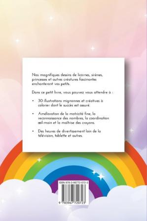 Coloriage par numéro - Licornes sirènes & Cie: Un livre de coloriage captivant pour les enfants à partir de 6 ans