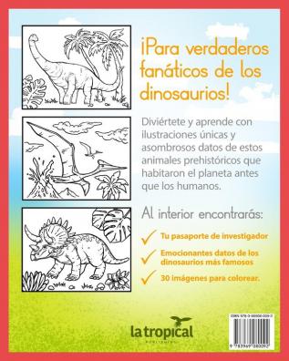 Dinosaurios para colorear: Mi gran libro de dinosaurios para colorear. Imágenes únicas e interesantes datos de los dinosaurios más famosos. Para niños desde los 4 años. Ideal para aprender y colorear.