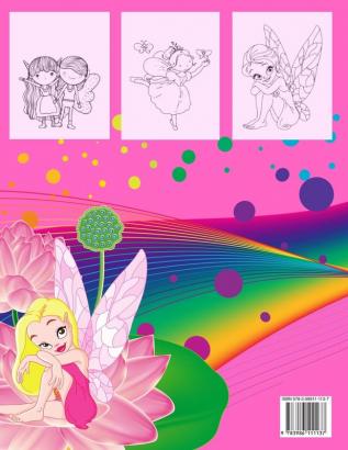 Fairies Coloring Book For Girls Ages 4-8: Coloring Book for Girls with Cute Fairies Gift Idea for Children Ages 4-8 Who Love Coloring. Cute Magical ... A Fun and Magical Coloring Book For Kids