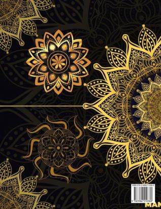 Mandala colorazione libro: Incredibile libro da colorare con mandala per adulti Disegni da colorare per la meditazione e la consapevolezza Antistress e relax per adulti Varietà di disegni floreali