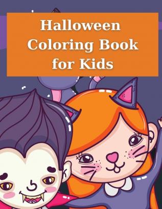 Halloween Coloring Book for Kids: Skary Drawings for Fun 43 Pages Coloring Book for Kids