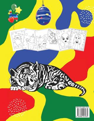 Animals & Princesses Coloring Book for Kids ages 4+: Big book of Pets Wild and Domestic Animals Cute and lovable animals Birthday animals Coloring ... animals coloring book for kids ages 4-8 8-12