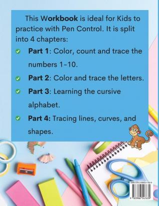 Learn to Write Workbook: Letter Tracing for Kids ages 3-5 Letter Tracing Book Learn to write letters and numbers Workbook