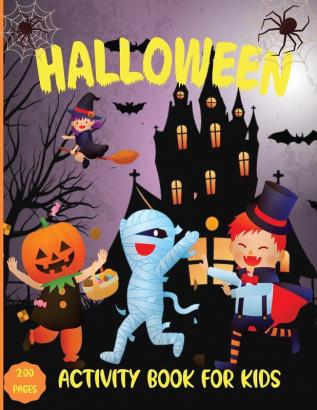 Halloween Activity Book for kids: Coloring Scissors Skills and Dot Markers Workbook for kidsHalloween coloring and activity book for toddlers and kids