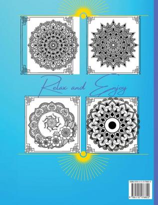 Mandala Coloring Book for Adults: Amazing 50 Flowers Mandala Designs for Stress Relief and Relaxation