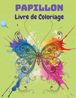 Papillon Livre de Coloriage