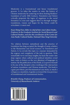 Translation and Nation: Negotiating China in the Translations of Lin Shu Yan Fu and Liang Qichao