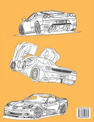 Luxury Cars Coloring Book: Magnificent Supercars For Kids, Teens And Grown-Ups ����️