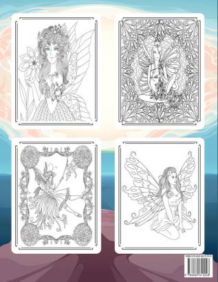 Fairies Coloring Book: Awesome Coloring Book Fairies with Beautiful Cute Magical Fairies and Animals Relaxing Forest Scenes Fairyland Coloring