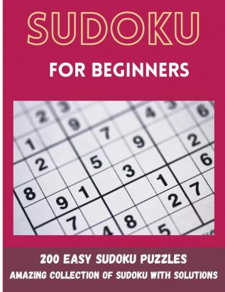 Sudoku for Beginners: 200 Easy Sudoku Puzzles