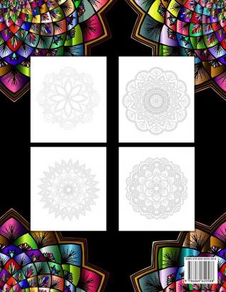 100 Relaxing Mandalas Designs Coloring Book: 100 Mandala Coloring Pages. Amazing Stress Relieving Designs For Grown Ups And Teenagers To Color Relax ... And To Relieve Anxiety / Stress In Your Life.