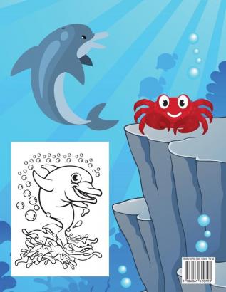 Ocean Coloring Book: Magical Ocean Life Coloring Pages for Kids - Big and Attractive Images