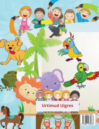 Animali da colorare libro per bambini: Incredibile libro con animali facili da colorare per il tuo bambino Animali delle foreste per bambini per la ... da colorare semplice per bambini di età 4-8