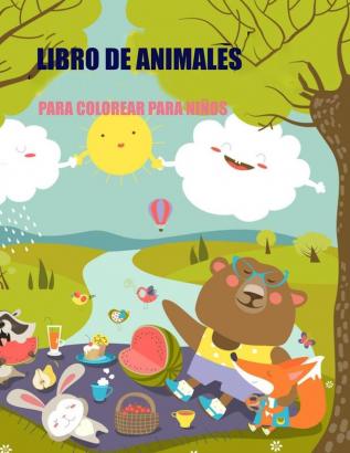 Libro de Animales Para Colorear Para Ninos