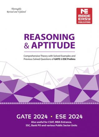 Reasoning and Aptitude for GATE and ESE- 2024