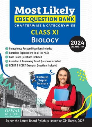 Oswal - Gurukul Biology Most Likely CBSE Question Bank : Class 11 Exam 2024