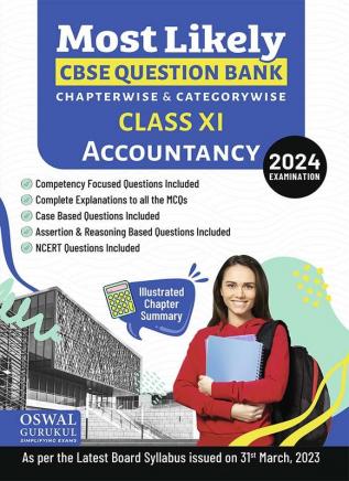 Oswal - Gurukul Accountancy Most Likely CBSE Question Bank : Class 11 Exam 2024