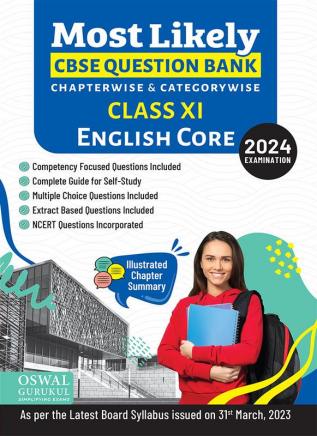 Oswal - Gurukul English Core Most Likely CBSE Question Bank : Class 11 Exam 2024