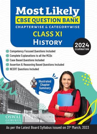 Oswal - Gurukul History Most Likely CBSE Question Bank : Class 11 Exam 2024