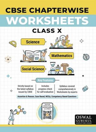 Oswal - Gurukul Chapterwise Worksheets : CBSE Class 10 For Exam 2024