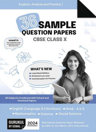 Oswal - Gurukul 36 Sample Question Papers : CBSE Class 10 for Exam 2024