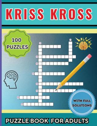 Kriss Kross Puzzle Book for Adults