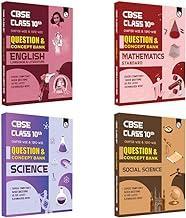 PW CBSE Class 10th English + Mathematics + Science and Social Science Combo Set of 4 Books Question & Concept Bank Chapterwise & Topicwise Exam 2023 - 2024 | Previous Year Paper Covered