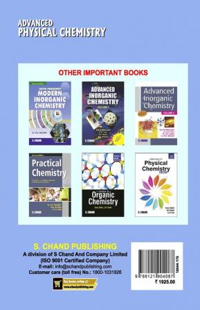 Advanced Physical Chemistry: A Textbook For Bsc And Postgraduates